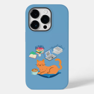 Procrastination Writer Cat Case-Mate iPhone 14 Pro Case