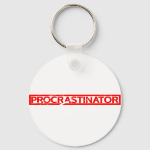 Procrastinator Stamp Key Ring