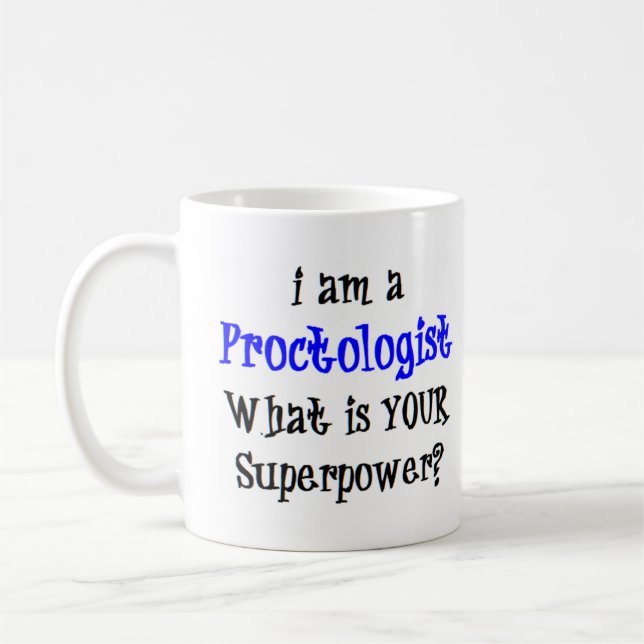 proctologist coffee mug (Left)