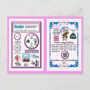 Proctor Wizard - Promethium Element Postcard