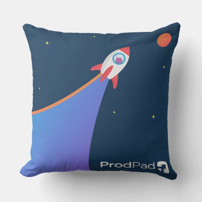 ProdPad 'From here to Mars' Cushion (Front)