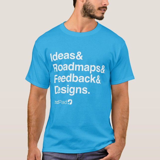 ProdPad 'Helvetica List' T-Shirt (Front)
