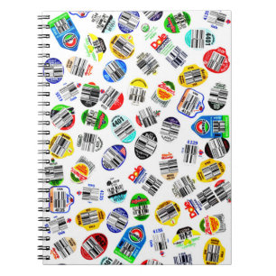 Produce Barcode Stickers Notebook