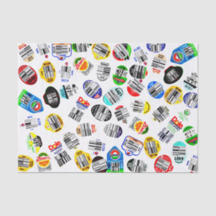 Produce Barcode Stickers Tissue Paper