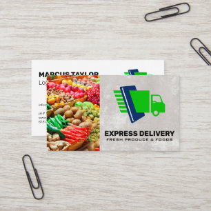 Produce Express Delivery Service Business Card