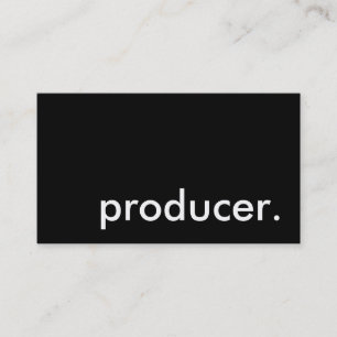 producer. business card