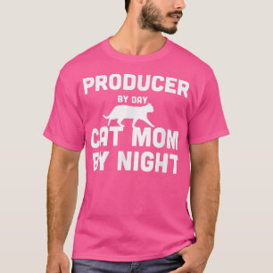 Producer By Day Cat Mum By Night2226 T-Shirt