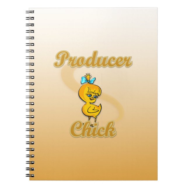 Producer Chick Spiral Notebook (Front)