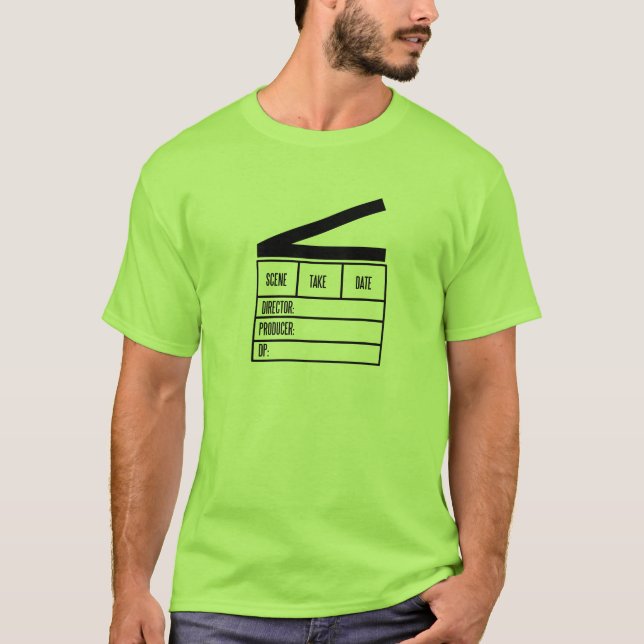 Producer clapboard basic light green T.Shirt T-Shirt (Front)