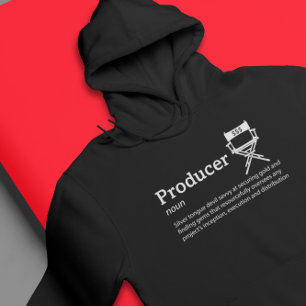 Producer Definition Dark Mode - Filmmaker Hoodie