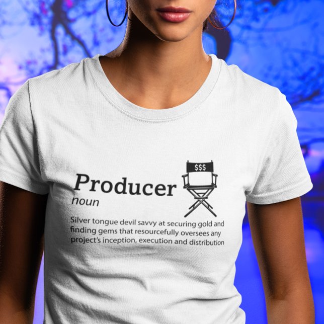Producer Definition Light Mode - Filmmaker T-Shirt (Creator Uploaded)