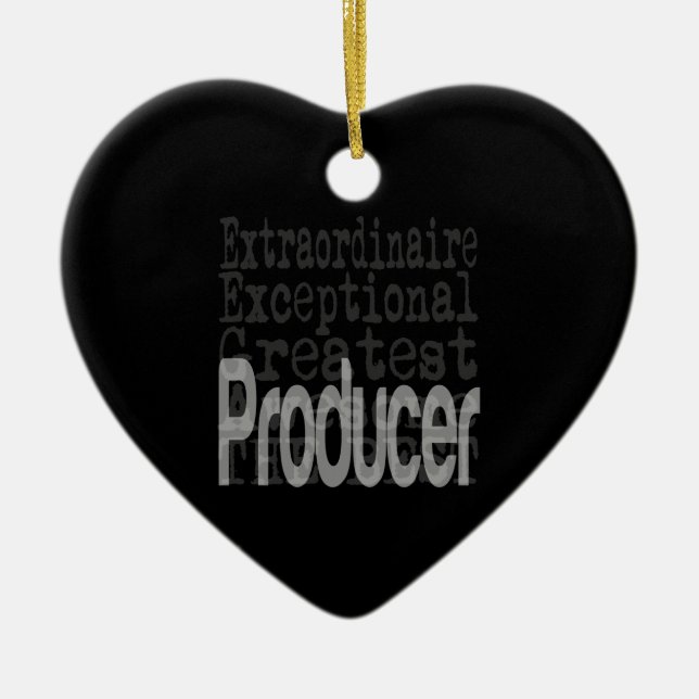Producer Extraordinaire Ceramic Tree Decoration (Front)