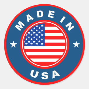 product country flag label made in america usa