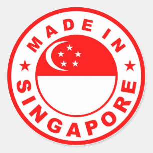 product country flag label made in singapore