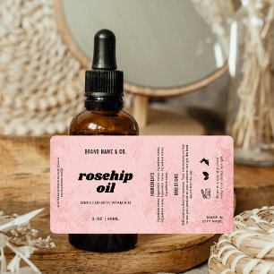  Product Customisable Pink Rustic Label