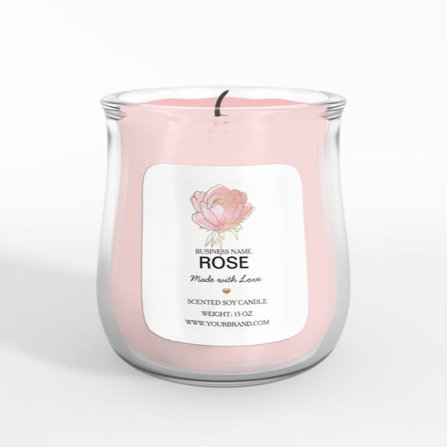 Product label blush pink watercolor (Creator Uploaded)