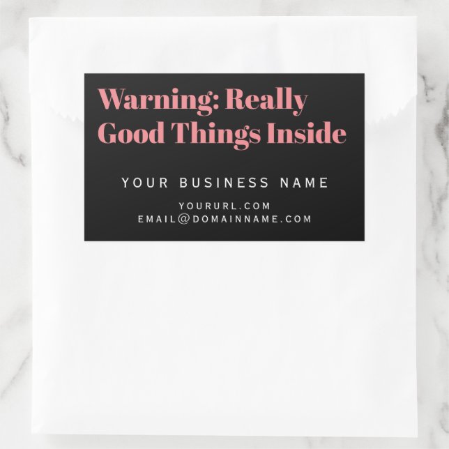 Product Label, Business Purchase Box Packaging, Rectangular Sticker (Bag)