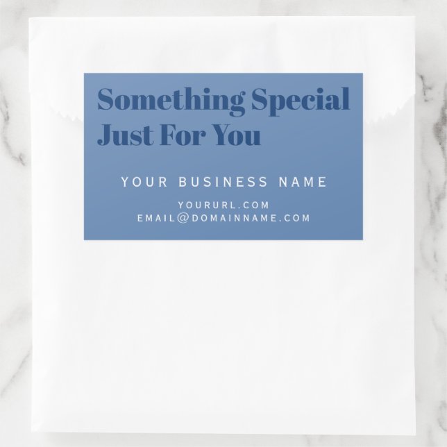 Product Label, Business Purchase Box Packaging, Rectangular Sticker (Bag)