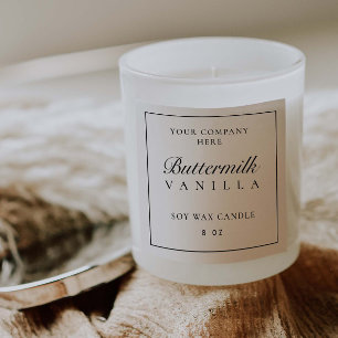 Product Label Minimal Jar Branding Box Sticker