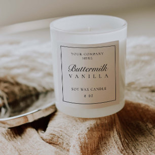 Product Label Minimal Jar Branding Box Sticker