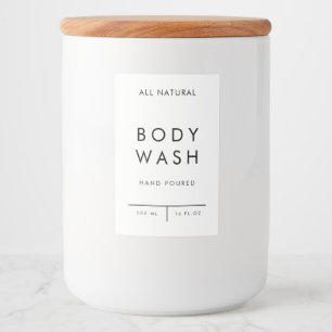 product label organisation storage - BODY WASH