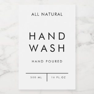 product label organisation storage - HAND WASH