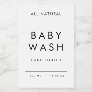 product label organization storage - BABY WASH