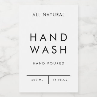 product label organization storage - HAND WASH