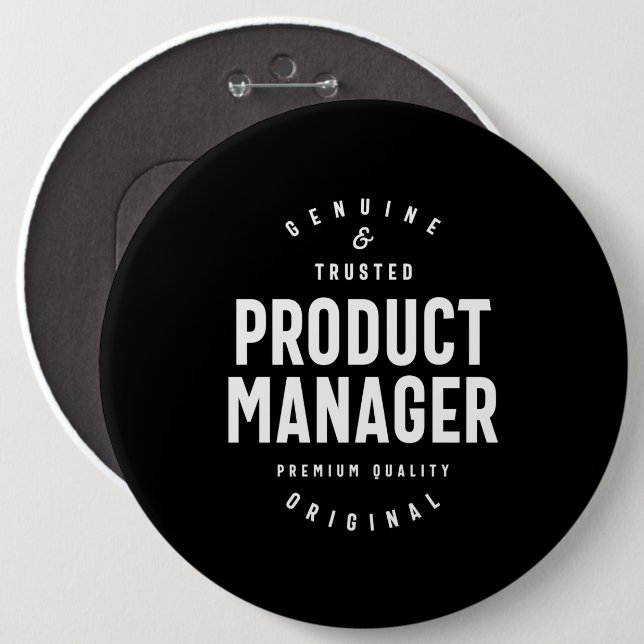 Product Manager Job Title Gift 6 Cm Round Badge (Front & Back)