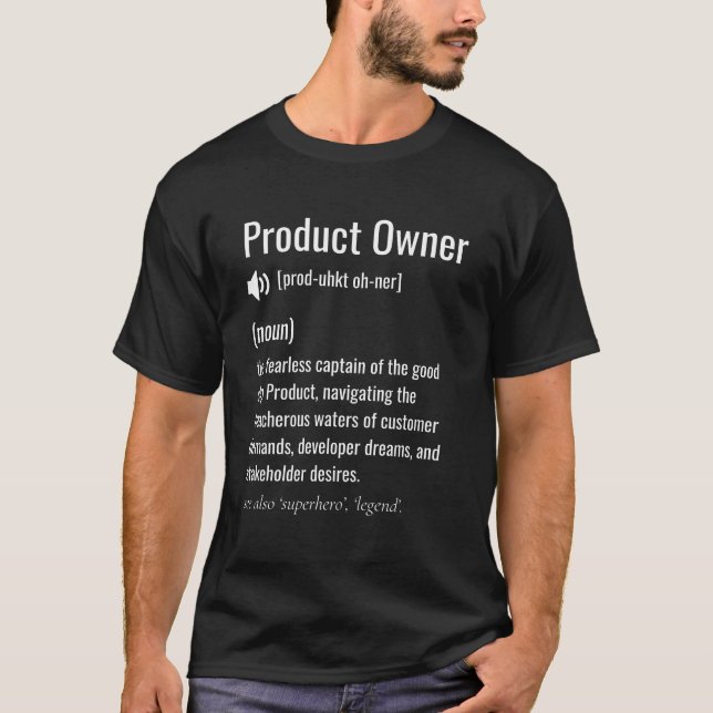 Product Owner Definition T-Shirt (Front)