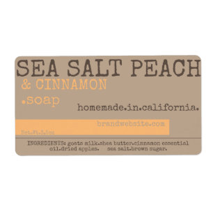 Product Packaging Sea Salt Trendy Rustic Vintage