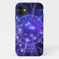 Product: Personalised Luminous Blue Cosmic Zodiac