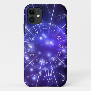 Product: Personalized Luminous Blue Cosmic Zodiac  Case-Mate iPhone Case