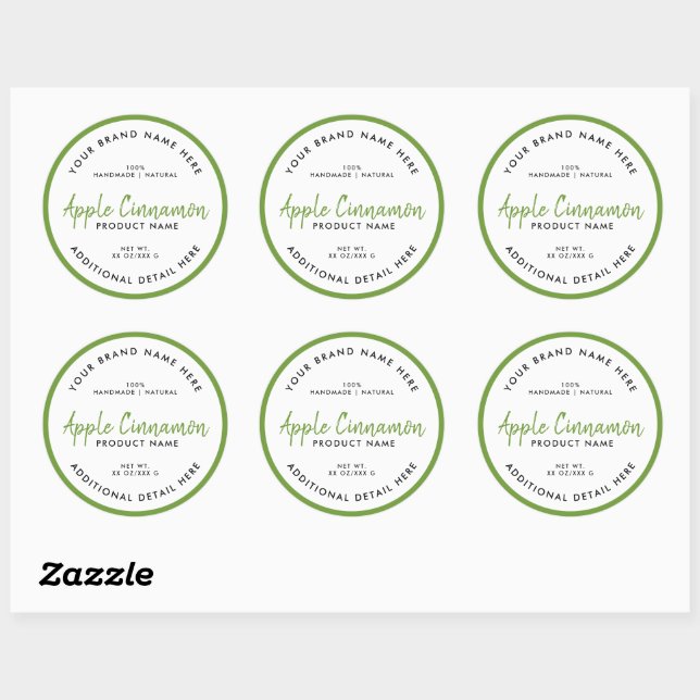 Product Round Label (Sheet)