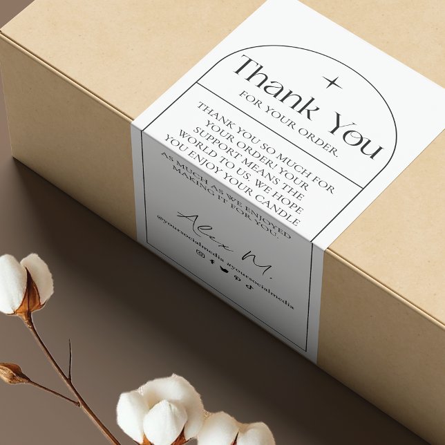 Product Thank You Packaging Box Label (Creator Uploaded)