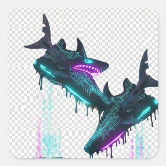 Product Title: Vintage Echoes | Antique Typewriter Square Sticker