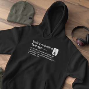 Production Manager Definition Dark Mode - Movie Hoodie