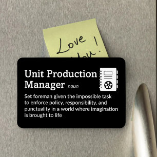 Production Manager Definition - Film 4" x 6" Flex Magnet