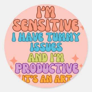 Productive Queen Classic Round Sticker