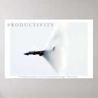 PRODUCTIVITY Motivational Aeroplane Andretti