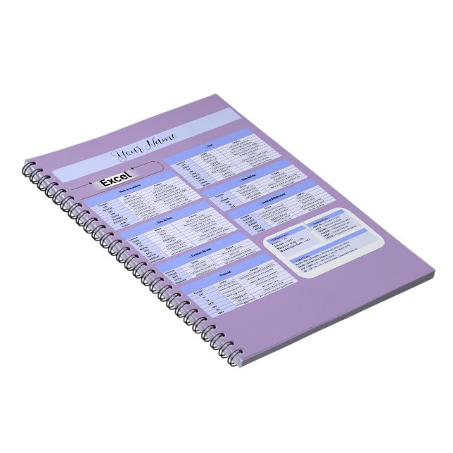 Productivity Mouse Pad – Excel Shortcuts Notebook (Right Side)
