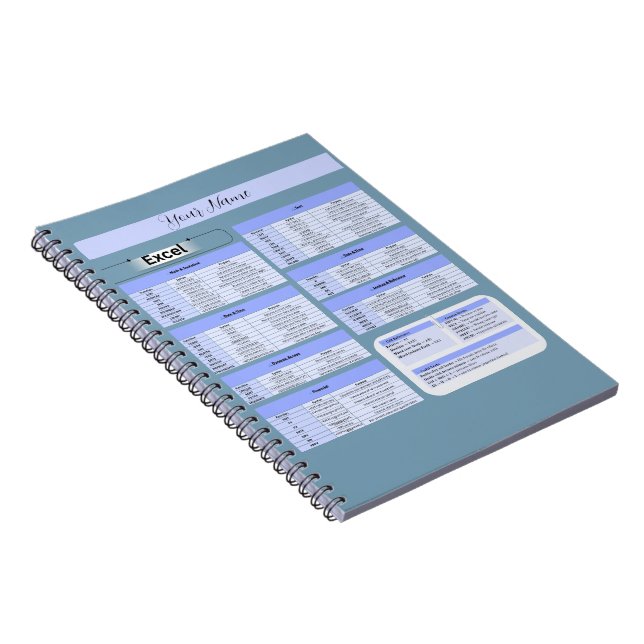 Productivity Mouse Pad – Excel Shortcuts Notebook (Right Side)