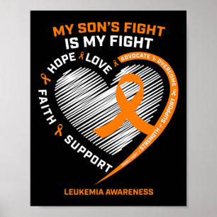 Products Gift Dad Mum Leukaemia Awareness  Son Leu Poster