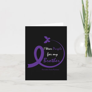 Products Gifts Purple Brother Pancreatic Cancer Aw Card