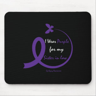 Products Gifts Wear Purple Sister In Law Epilepsy Mouse Pad