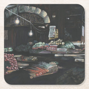 Products of a Struggled Harvest, Jerusalem Square Paper Coaster