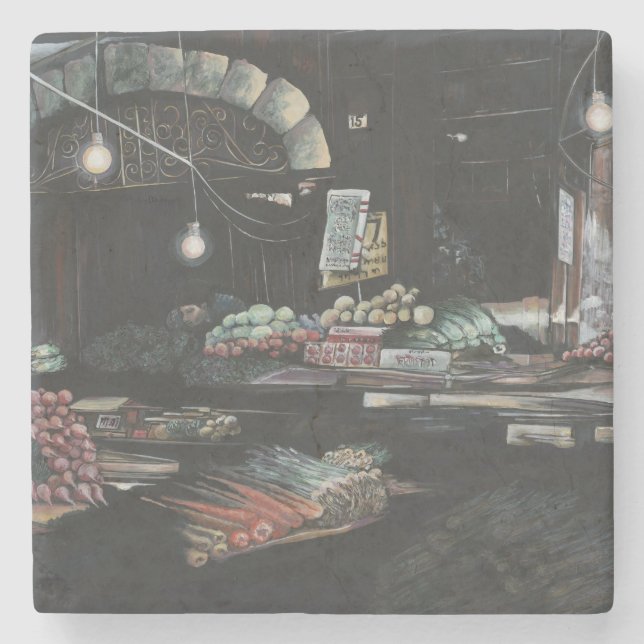 Products of a Struggled Harvest, Jerusalem Stone Coaster (Front)