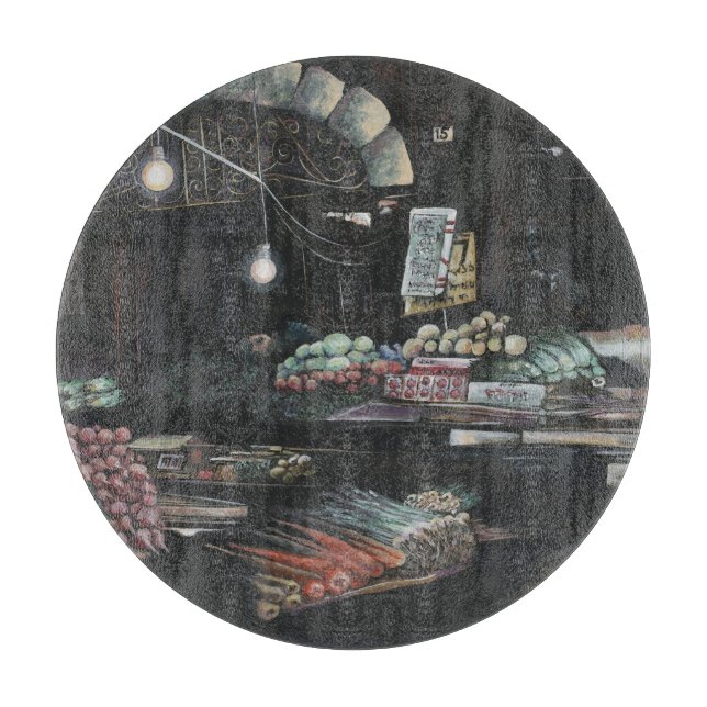 Products of a Struggled Harvest, Jerusalemt Cutting Board (Front)