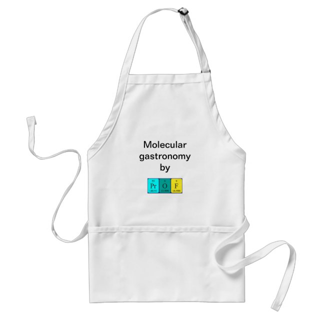 Prof periodic table name apron (Front)