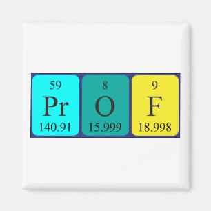 Prof periodic table name magnet